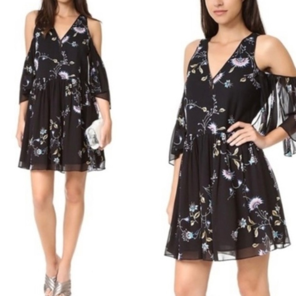 NWT Rebecca Minkoff floral cold shoulder dress
